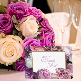 Tarjeta De Agradecimiento Vivid Orchid Secret Gardens Thank You Card