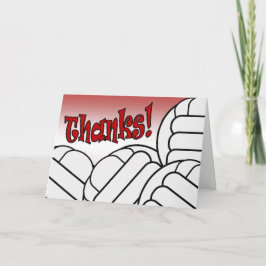 Tarjeta De Agradecimiento ¡Voleibol - gracias!