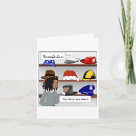 Tarjeta de agradecimiento voluntaria o sin fines d