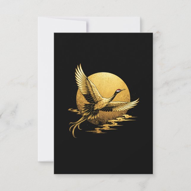 Tarjeta De Agradecimiento Vuelo Dorado (Anverso)