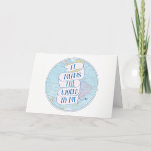 Tarjeta de agradecimiento Wanderlust 'Significa el