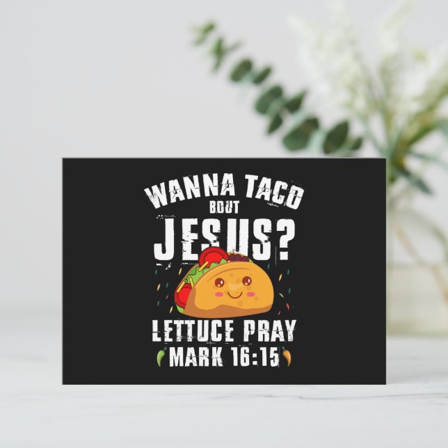 Tarjeta De Agradecimiento Wanna Taco Bout Jesus Cinco de Mayo Christian