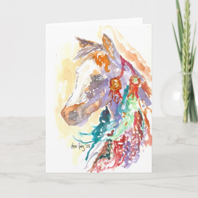 Tarjeta De Agradecimiento Warrior Mare (Anverso)