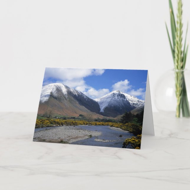 Tarjeta De Agradecimiento Wasdale Head Spring Cumbria Inglaterra (Anverso)