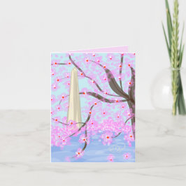 Tarjeta De Agradecimiento Washington, DC/Cherry Blossom Notecard