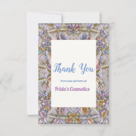Tarjeta De Agradecimiento Water-color effect climbing plant Thank You Card
