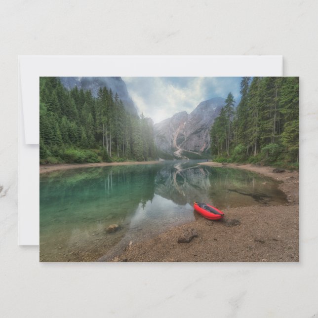 Tarjeta De Agradecimiento Water | Lake South Tyrol, Italy (Anverso)