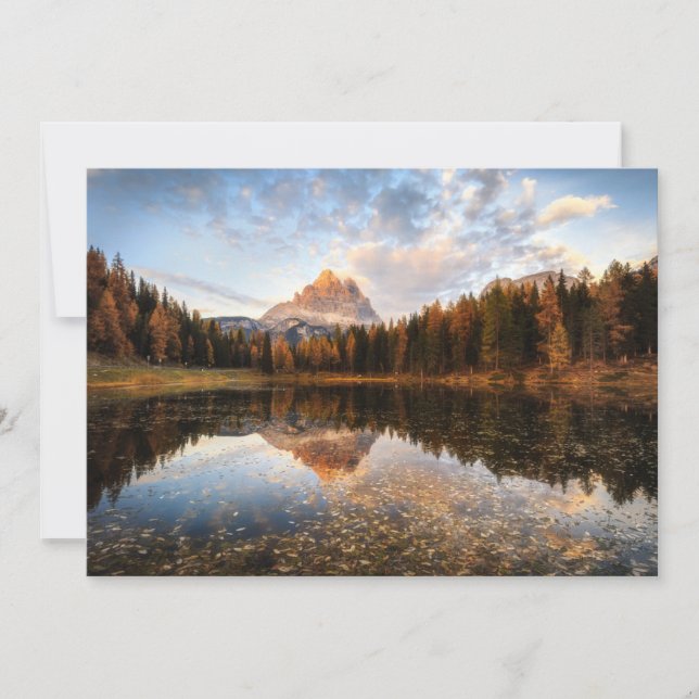 Tarjeta De Agradecimiento Water | Tre Cime Di Lavaredo Italy (Anverso)