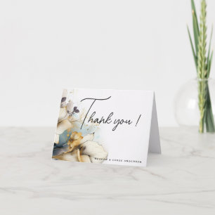 Tarjeta De Agradecimiento Watercolor Boho Calla Lily Floral