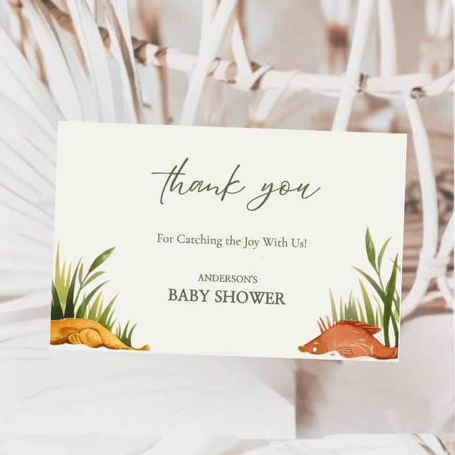 Tarjeta De Agradecimiento Watercolor Reel Little Fisherman Baby Shower  (Subido por el creador)