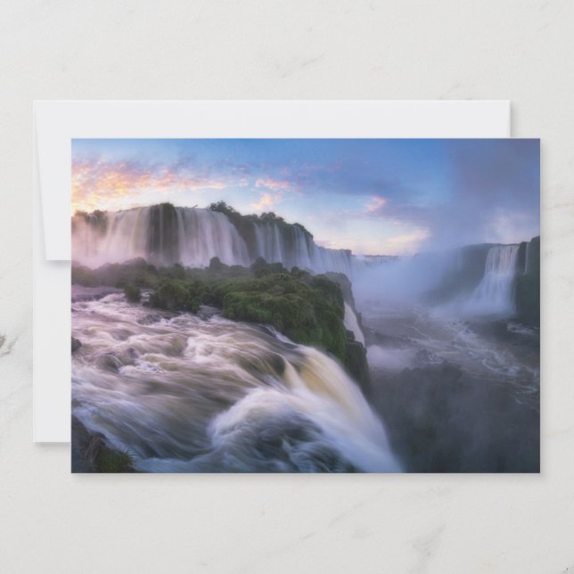 Tarjeta De Agradecimiento Waterfalls | Iguazu Waterfall, Brazil (Anverso)