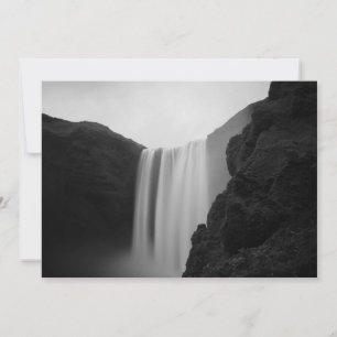 Tarjeta De Agradecimiento Waterfalls Skogafoss Waterfall, Iceland