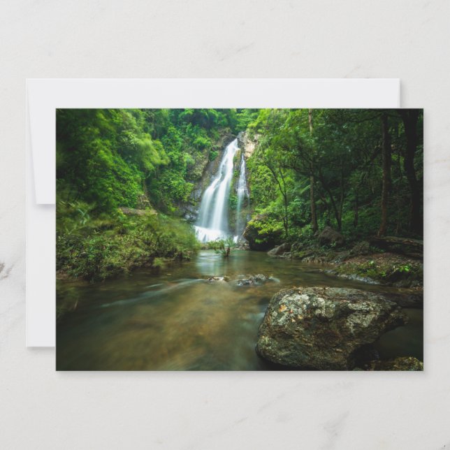 Tarjeta De Agradecimiento Waterfalls | Tamnung Waterfall, Phuket Thailand (Anverso)