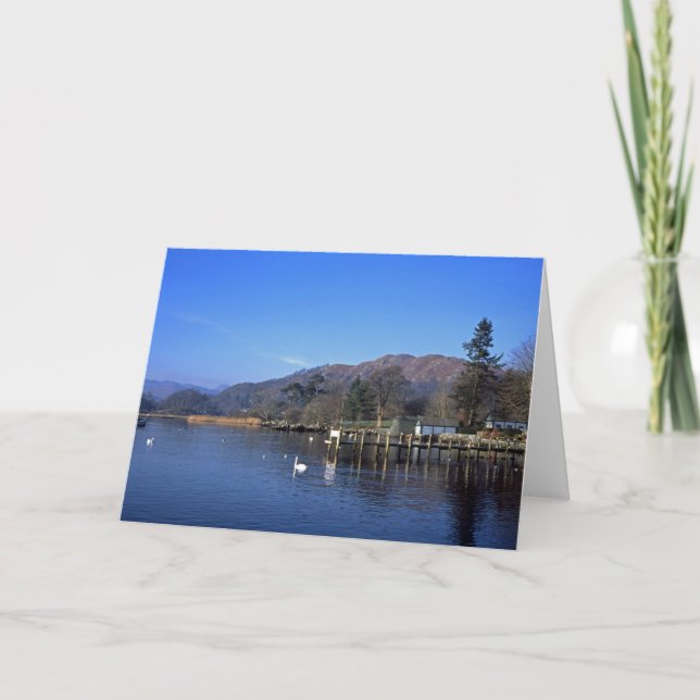 Tarjeta De Agradecimiento Waterhead Windermere England (Anverso)