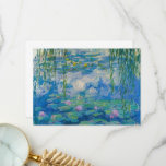 Tarjeta De Agradecimiento Waterlilies por Claude Monet<br><div class="desc">Claude Monet - Waterlilies,  1916-1919. Oscar-Claude Monet (1840-1926) fue un pintor francés y fundador de la pintura impresionista que es visto como un precursor clave del modernismo,  especialmente en sus intentos de pintar la naturaleza como lo percibió.</div>