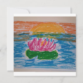 Tarjeta De Agradecimiento Waterlily Card