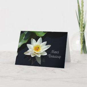 Tarjeta De Agradecimiento waterlily French gracias