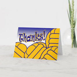 Tarjeta De Agradecimiento Waterpolo - ¡Gracias!