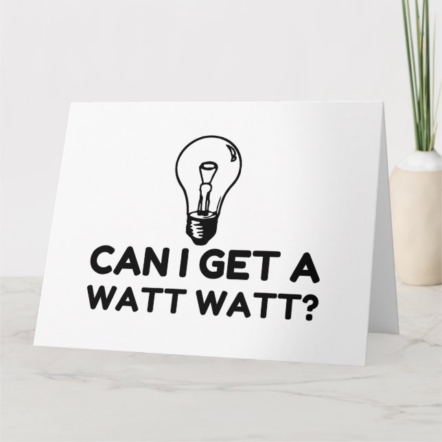 TARJETA DE AGRADECIMIENTO WATT WATT LIHGHT BULB (Anverso)