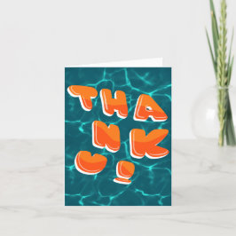 Tarjeta de agradecimiento Wavy Small