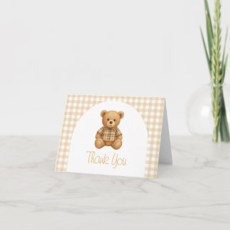 Tarjeta De Agradecimiento We Can Bearly Wait Baby Shower 