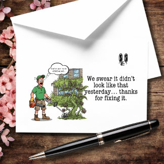 Tarjeta De Agradecimiento We Swear It Didn’t Look Like This Yesterday