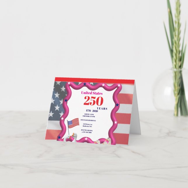 Tarjeta De Agradecimiento We The Silly Geese 250th Funny Celebration (Anverso)