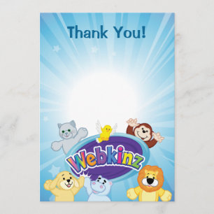 Tarjeta De Agradecimiento Webkinz: Venido adentro y juego