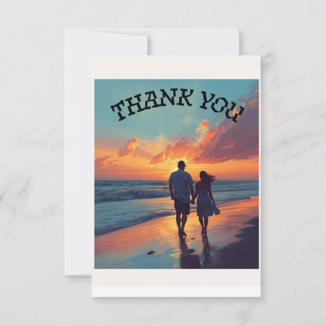 Tarjeta De Agradecimiento Wedding card (Anverso)
