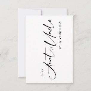 Tarjeta De Agradecimiento Wedding Card  for Your Aunt and Uncle