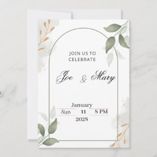 Tarjeta De Agradecimiento Wedding invitation