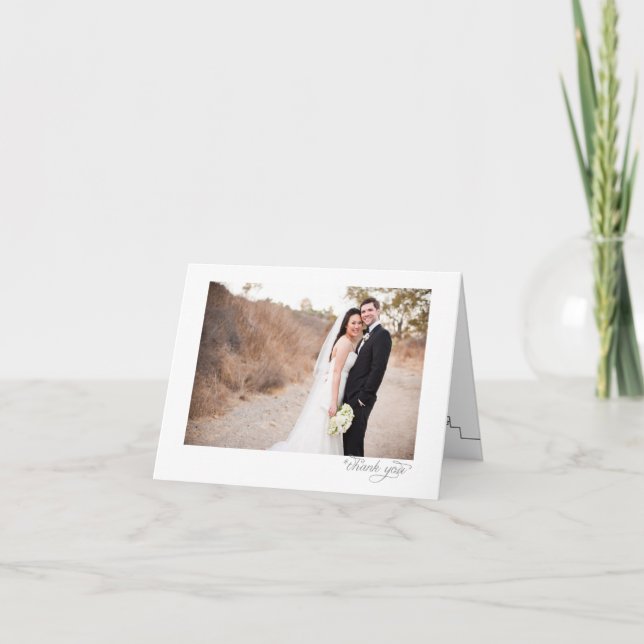 Tarjeta De Agradecimiento Wedding Portrait Thank You Card San Francisco (Anverso)