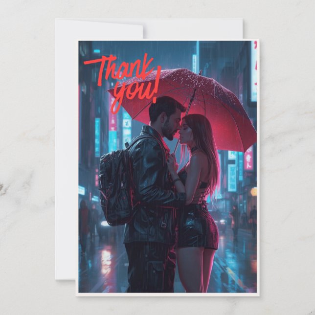 Tarjeta De Agradecimiento Wedding  thank you card ... (Anverso)