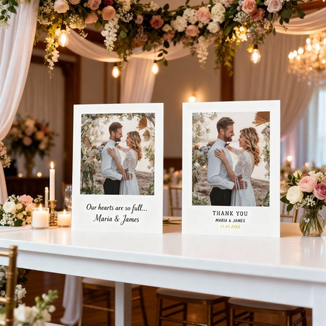 Tarjeta De Agradecimiento Wedding Thank You Card | Modern Simple Typography  (Subido por el creador)