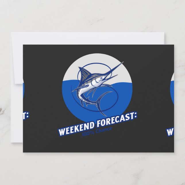Tarjeta De Agradecimiento Weekend Forecast  100% Chance  (Anverso)