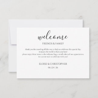 Tarjeta De Agradecimiento Welcome Kit Card
