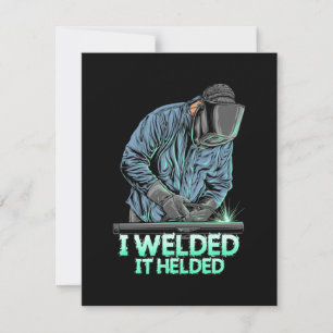 Tarjeta De Agradecimiento Welder Weled It Helded