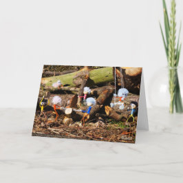 Tarjeta De Agradecimiento Werkende Fubby's in hun houtzagerij.