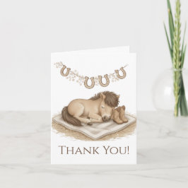 Tarjeta De Agradecimiento Western Baby Shower