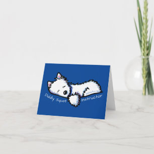 Tarjeta De Agradecimiento Westie DIDDLY SQUAT Instructor Car Magnet