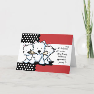 Tarjeta De Agradecimiento Westie Friends