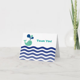 Tarjeta De Agradecimiento Whale Gracias