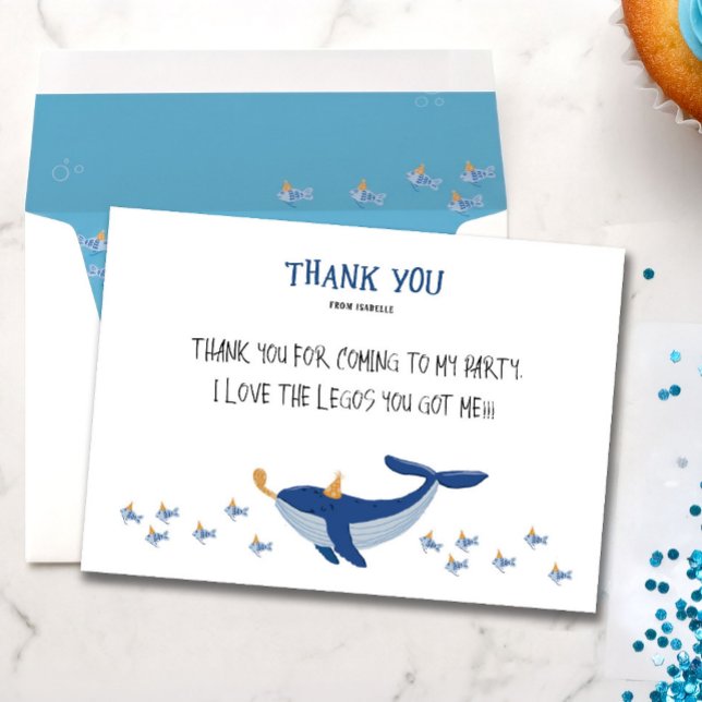 Tarjeta de agradecimiento Whale of a Time (Subido por el creador)