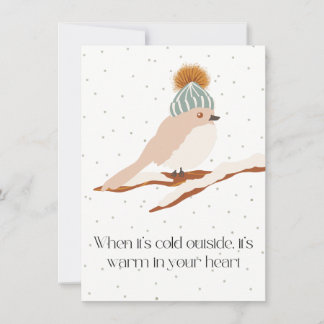 Tarjeta De Agradecimiento When it’s cold outside…