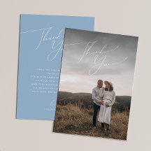 Whimsical Dusty Blue Photo Baby Shower