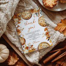 Whimsical Fall Floral Little Cutie Pie Baby Shower
