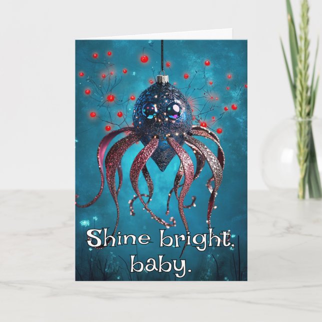 Tarjeta De Agradecimiento *~* Whimsical Glow Funny 18 Navidades mágicos AP97 (Anverso)