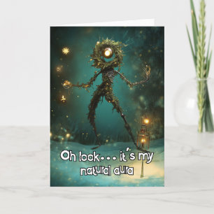 Tarjeta De Agradecimiento *~* Whimsical Glow Funny Magical 11 Navidades AP97