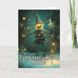 Tarjeta De Agradecimiento *~* Whimsical Glow Funny Magical 28 Navidades AP97