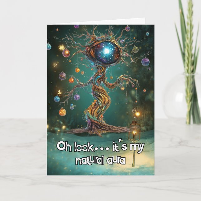 Tarjeta De Agradecimiento *~* Whimsical Glow Funny Magical 35 Navidades AP97 (Anverso)